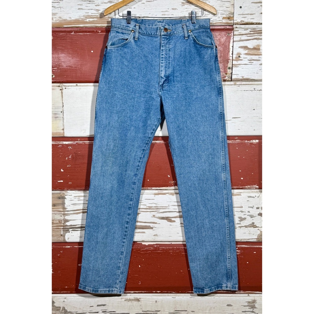 USA 80s Vintage Wrangler Bareback Women's Jeans Light‎ Wash Denim